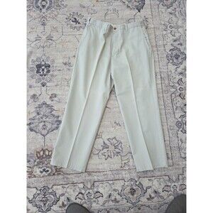#499 Farah Men's beige khaki chino dress pants 36x29 100% Cotton